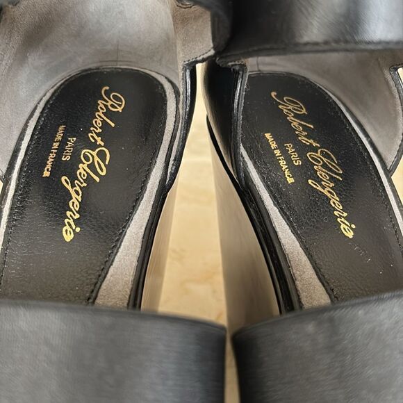 Robert Clergerie Dobert Leather Wedge Platform Sandals - Picture 11 of 15